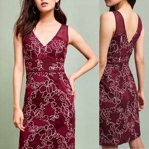 Moulinette Soeurs Ariana Wine Lace Dress